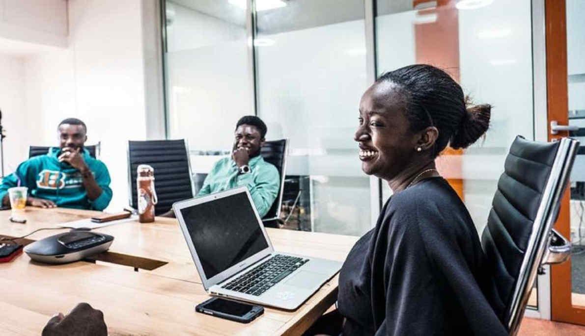 Codelabs team member at work in the office